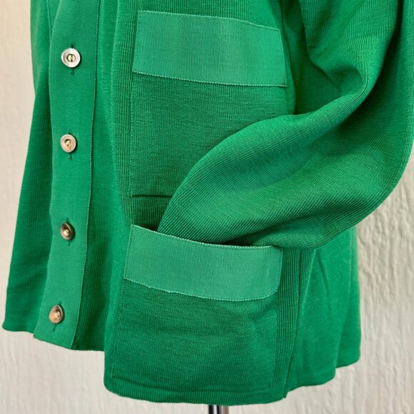Vintage Salvatore Ferragamo Gold Button Front Cardigan - Picture 13 of 14